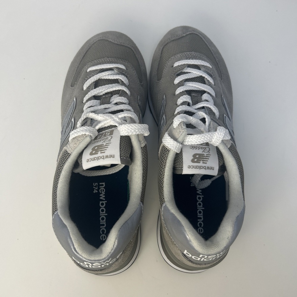 New‎ Balance 574 Core Grey  Women's Sz 10.5 D Wide WL574EVG Classic Suede NIB - Picture 6 of 11